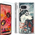 thumbnail image 1 of For Google Pixel 9a Phone Case Cover, Shockproof Bumper Case with Tempered Glass Screen Protector, by OneToughShield - Calm Husky, 1 of 3