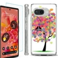 thumbnail image 1 of For Google Pixel 9a Phone Case Cover, Shockproof Bumper Case with Tempered Glass Screen Protector, by OneToughShield - Color Hearts Tree, 1 of 3