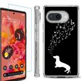 thumbnail image 1 of For Google Pixel 9a Phone Case Cover, Shockproof Bumper Case with Tempered Glass Screen Protector, by OneToughShield - Dachshund/Puppy Music, 1 of 3