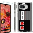 thumbnail image 1 of For Google Pixel 9a Phone Case Cover, Shockproof Bumper Case with Tempered Glass Screen Protector, by OneToughShield - Game Controller, 1 of 3