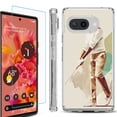 thumbnail image 1 of For Google Pixel 9a Phone Case Cover, Shockproof Bumper Case with Tempered Glass Screen Protector, by OneToughShield - Golfer, 1 of 3