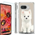 thumbnail image 1 of For Google Pixel 9a Phone Case Cover, Shockproof Bumper Case with Tempered Glass Screen Protector, by OneToughShield - Husky Joy, 1 of 3