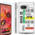 thumbnail image 1 of For Google Pixel 9a Phone Case Cover, Shockproof Bumper Case with Tempered Glass Screen Protector, by OneToughShield - Mail / New York, 1 of 3