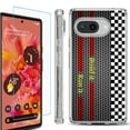 thumbnail image 1 of For Google Pixel 9a Phone Case Cover, Shockproof Bumper Case with Tempered Glass Screen Protector, by OneToughShield - Racing, 1 of 3