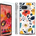 thumbnail image 1 of For Google Pixel 9a Phone Case Cover, Shockproof Bumper Case with Tempered Glass Screen Protector, by OneToughShield - Summer Season, 1 of 3