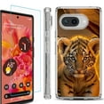 thumbnail image 1 of For Google Pixel 9a Phone Case Cover, Shockproof Bumper Case with Tempered Glass Screen Protector, by OneToughShield - Tiger Cub, 1 of 3