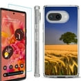 thumbnail image 1 of For Google Pixel 9a Phone Case Cover, Shockproof Bumper Case with Tempered Glass Screen Protector, by OneToughShield - Wheatfield, 1 of 3