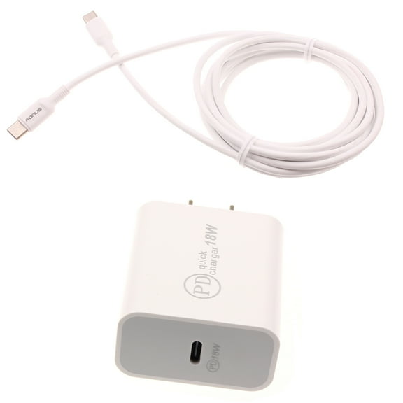 For Google Pixel Fold - 18W PD Home Charger, Fast Type-C 10ft Long Cable Quick Power Adapter K7Y Compatible With Google Pixel Fold Phone