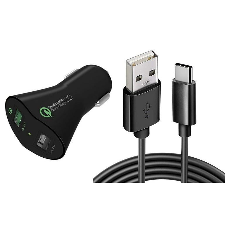 For Google Pixel Fold Car Charger, 30W Fast 2-Port USB 6ft Cable