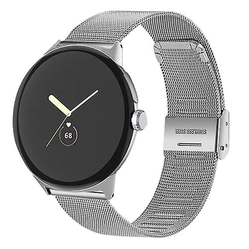 For Google Pixel Watch Milan Buckle Fine Mesh Metal Watch Band