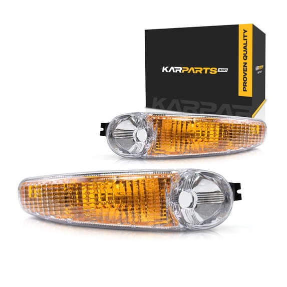 For Grand Mercury Yukon Parking Signal Assembly 2001 02 03 04 05 2006 Pair Driver and Passenger Side DOT Certified | GM2520182 | GM2521182 | 15199554