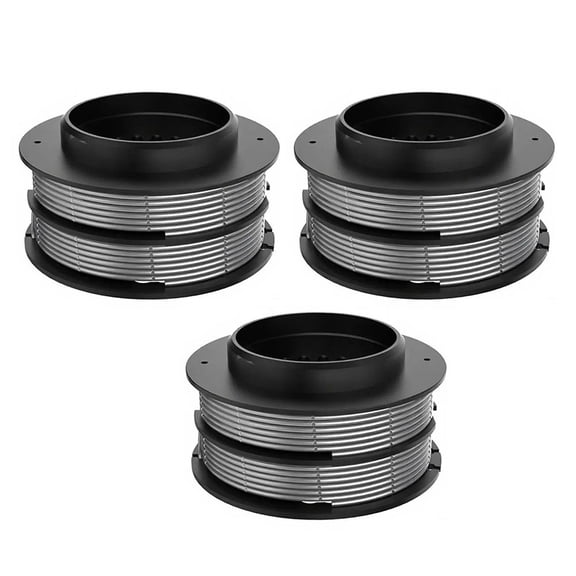 For Greenworks Compatible 3 Pack Trimmer Spools 5.2m per Spool 2mm Nylon Line GST1246 GD40BC GD40BCK2x GD40BCB