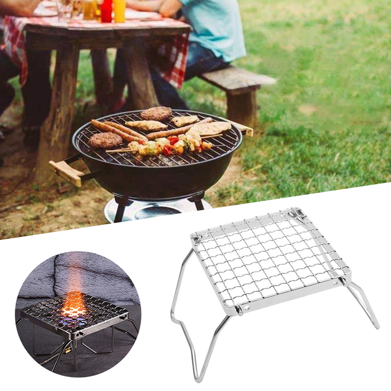 For Grill Portable Outdoor Picnics Grill Camping Barbeque Folding