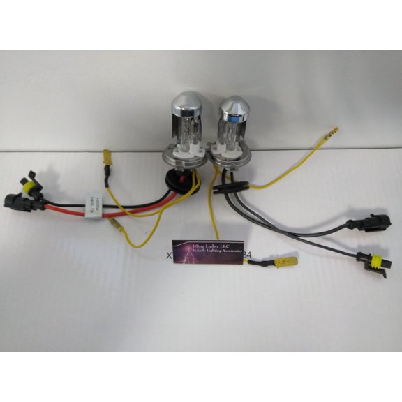 For H4 9003 Hi/Low 12,000K Violet Xenon HID Bulbs Set of 2