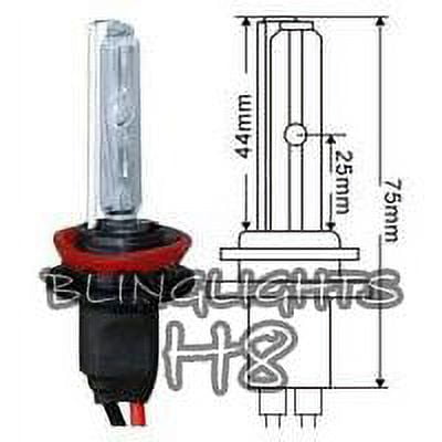 For H8 Size Xenon HID Conversion Kit Light Bulbs Replacement Bulb Set Pair of 2