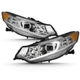 thumbnail image 1 of [HID Type] Chrome 2009-2014 Acura TSX LED DRL Projector Headlights Headlamps Set, 1 of 6