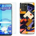 thumbnail image 1 of For HMD Vibe Shockproof Phone Case Cover with Tempered Glass Screen Protector, by OneToughShield - Abstract Art, 1 of 2
