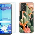thumbnail image 1 of For HMD Vibe Shockproof Phone Case Cover with Tempered Glass Screen Protector, by OneToughShield - Cactus, 1 of 2