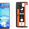 thumbnail image 1 of For HMD Vibe Shockproof Phone Case Cover with Tempered Glass Screen Protector, by OneToughShield - Cassette Orange, 1 of 2