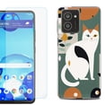thumbnail image 1 of For HMD Vibe Shockproof Phone Case Cover with Tempered Glass Screen Protector, by OneToughShield - Cat, 1 of 2