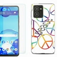thumbnail image 1 of For HMD Vibe Shockproof Phone Case Cover with Tempered Glass Screen Protector, by OneToughShield - Colorful Peace, 1 of 2