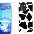 thumbnail image 1 of For HMD Vibe Shockproof Phone Case Cover with Tempered Glass Screen Protector, by OneToughShield - Cow Skin Design, 1 of 2