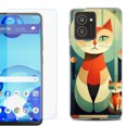 thumbnail image 1 of For HMD Vibe Shockproof Phone Case Cover with Tempered Glass Screen Protector, by OneToughShield - Cute Cats, 1 of 2