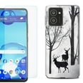 thumbnail image 1 of For HMD Vibe Shockproof Phone Case Cover with Tempered Glass Screen Protector, by OneToughShield - Forest Deer, 1 of 2