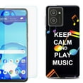 thumbnail image 1 of For HMD Vibe Shockproof Phone Case Cover with Tempered Glass Screen Protector, by OneToughShield - Keep Calm Music, 1 of 2