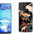 thumbnail image 1 of For HMD Vibe Shockproof Phone Case Cover with Tempered Glass Screen Protector, by OneToughShield - Koi Fish, 1 of 2