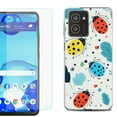 thumbnail image 1 of For HMD Vibe Shockproof Phone Case Cover with Tempered Glass Screen Protector, by OneToughShield - Ladybug Mix, 1 of 2