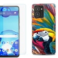 thumbnail image 1 of For HMD Vibe Shockproof Phone Case Cover with Tempered Glass Screen Protector, by OneToughShield - Macaw, 1 of 2