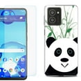 thumbnail image 1 of For HMD Vibe Shockproof Phone Case Cover with Tempered Glass Screen Protector, by OneToughShield - Panda, 1 of 2