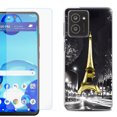 thumbnail image 1 of For HMD Vibe Shockproof Phone Case Cover with Tempered Glass Screen Protector, by OneToughShield - Paris Night, 1 of 2