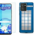 thumbnail image 1 of For HMD Vibe Shockproof Phone Case Cover with Tempered Glass Screen Protector, by OneToughShield - Phone Booth Blue, 1 of 2