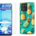 thumbnail image 1 of For HMD Vibe Shockproof Phone Case Cover with Tempered Glass Screen Protector, by OneToughShield - Pineapple, 1 of 2