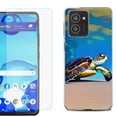 thumbnail image 1 of For HMD Vibe Shockproof Phone Case Cover with Tempered Glass Screen Protector, by OneToughShield - Sea Turtle Beach, 1 of 2