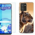 thumbnail image 1 of For HMD Vibe Shockproof Phone Case Cover with Tempered Glass Screen Protector, by OneToughShield - Tiger, 1 of 2