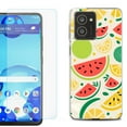 thumbnail image 1 of For HMD Vibe Shockproof Phone Case Cover with Tempered Glass Screen Protector, by OneToughShield - Watermelon Mix, 1 of 2