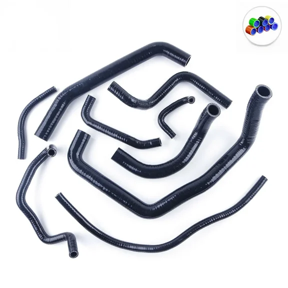 For HONDA CBR954RR CBR 954 RR 2002 2003 Black Silicone Radiator Coolant Hose Kit