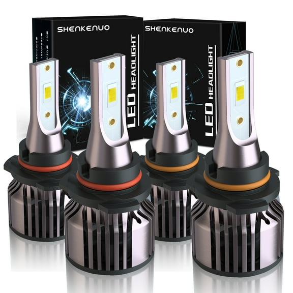For HONDA CIVIC 2004-2015 Headlight Bulbs 9005 9006 High/Low Beam 50W 5500LM 6000K,Cool White 4PCS