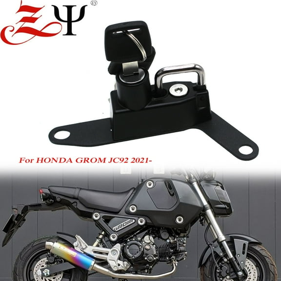For HONDA GROM All JC92 models 2021 2022 Motorcycle Anti-theft Security Alloy Helmet Lock Mount Hook with fits GROM JC 92