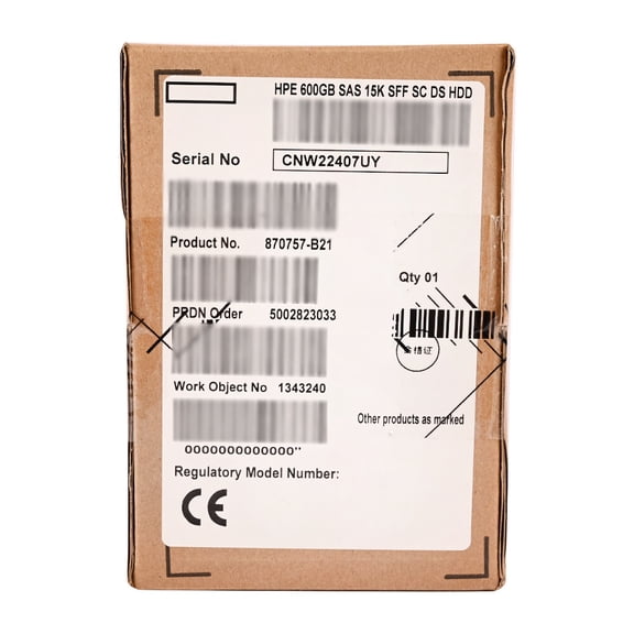For HP 600GB 12G SAS 15K SFF SC ENT HDD Server US New 870757-B21