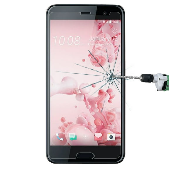 For HTC U Ultra 0.26mm 9H Surface Hardness Explosion-proof Non-full Screen Tempered Glass Screen