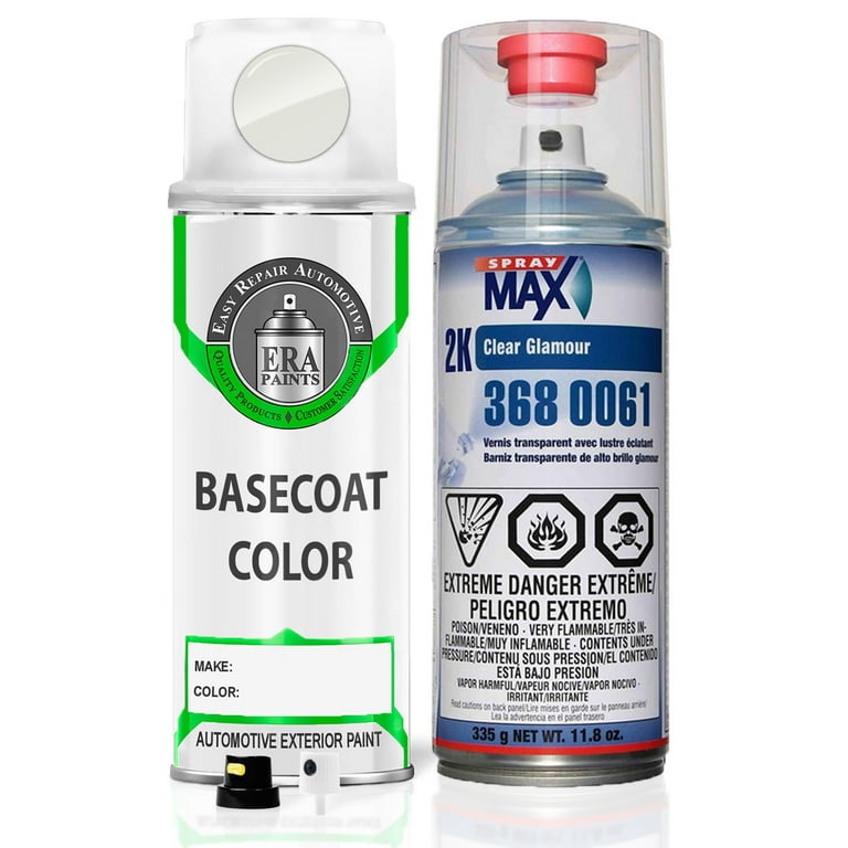 for Hyundai (pkw - Winter White) Exact Match Aerosol Spray Touch Up Paint and SprayMax 2K Clearcoat - Pick Your Color, Size: Spray - Essential Kit w/