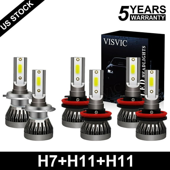 For HYUNDAI Santa Fe 2013 2014 2015 2016 LED Headlight High Low Beam Fog Light -