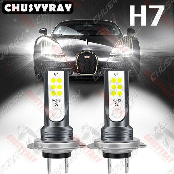 For HYUNDAI Tucson 2016-2019 2X LED Headlight Kit H7 White 6K Low Beam Bulbs NEW