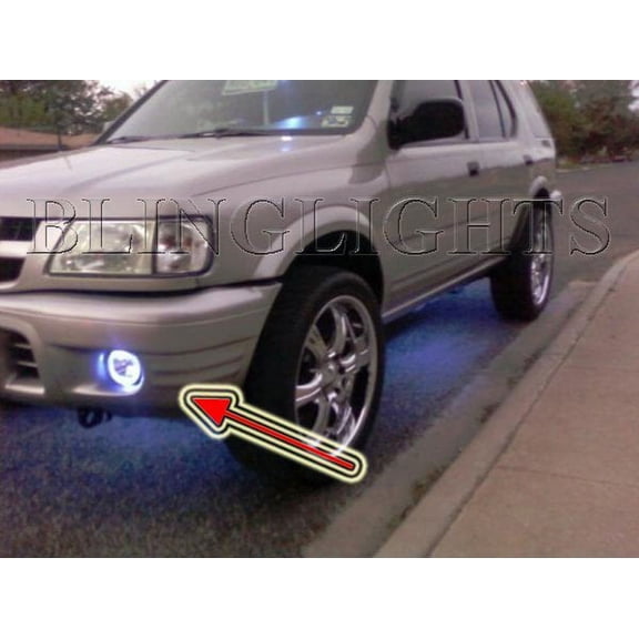 For Halo Angel Eye Fog Lights Lamps for 2000 2001 2002 2003 2004 Isuzu Rodeo