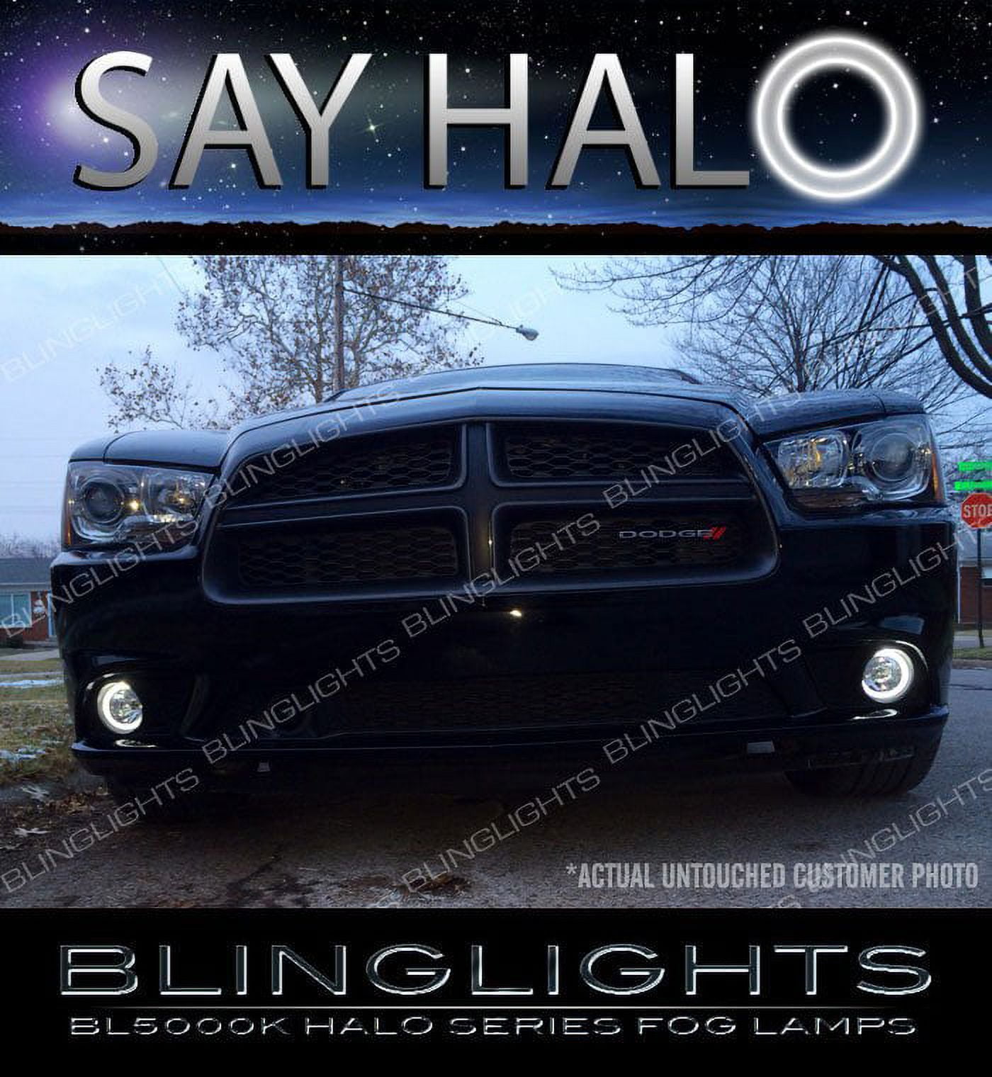 For Halo Fog Lights Kit for 2011 2012 2013 2014 Dodge Charger