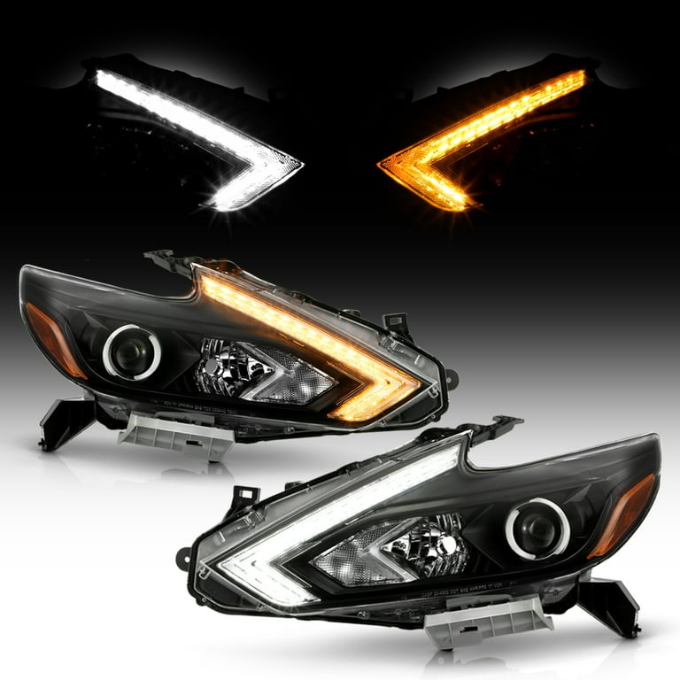 For Halogen w o LED DRL Model 2016 2018 Nissan Altima Upgrade